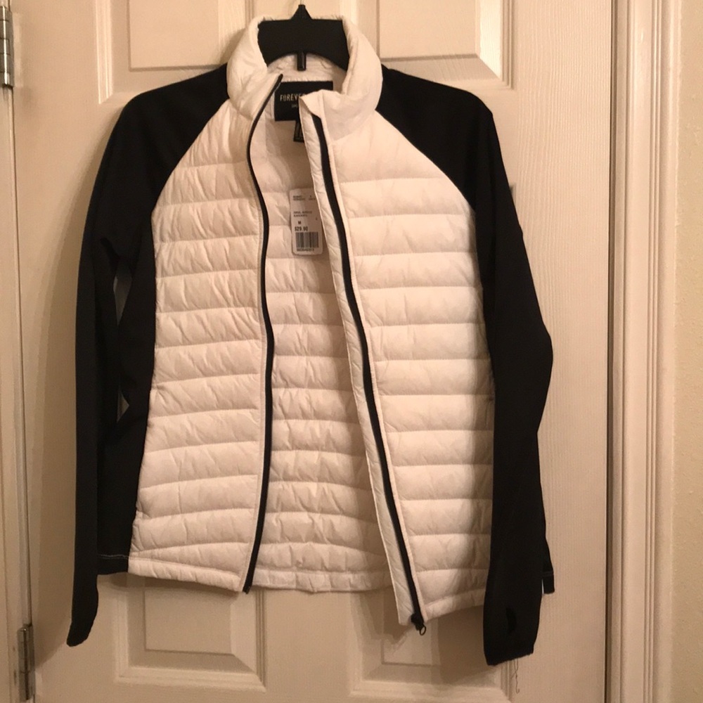Black and White Athletic Jacket
